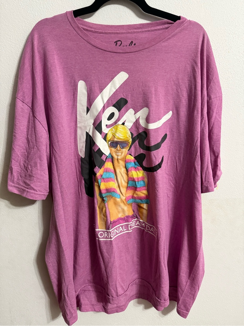 Barbie Purple Graphic Ken Original Dream Date Tee with Multicolor Print
